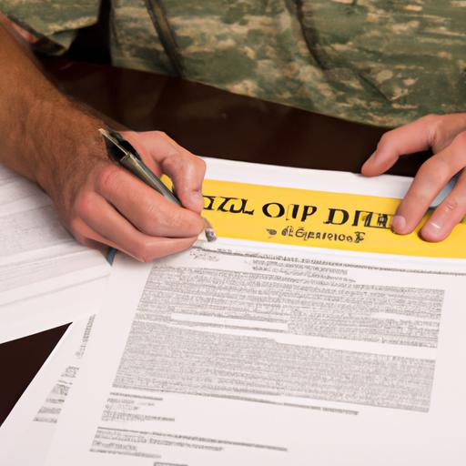 A veteran taking the necessary steps to apply for a debt consolidation loan.